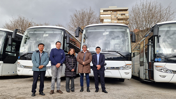 Autobus completamente elettrici Yutong consegnati in Italia